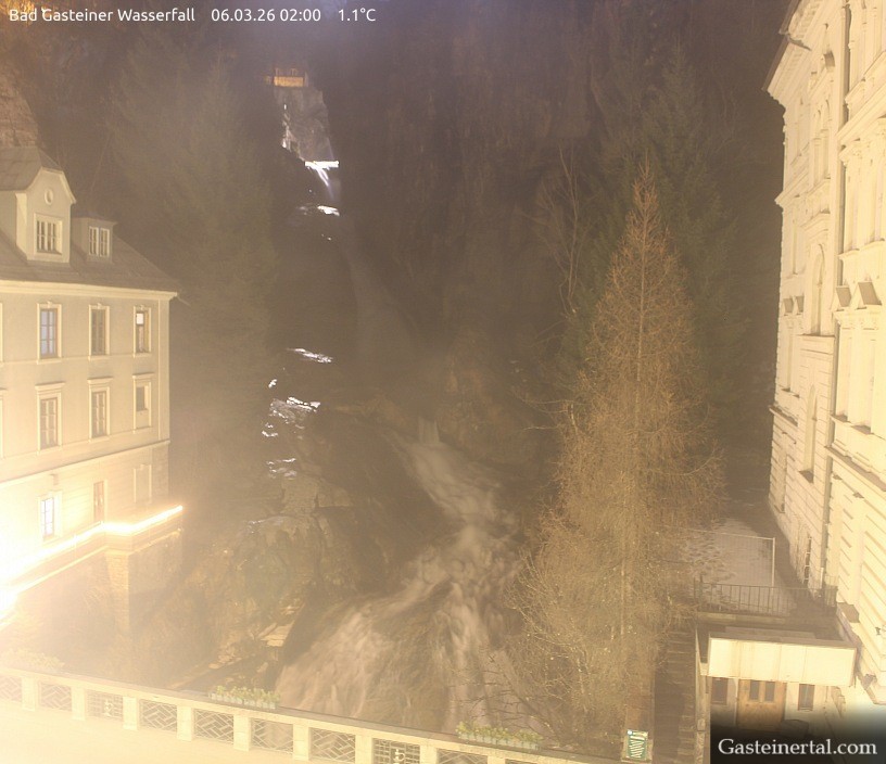 Archiv Foto Webcam Wasserfall in Bad Gastein