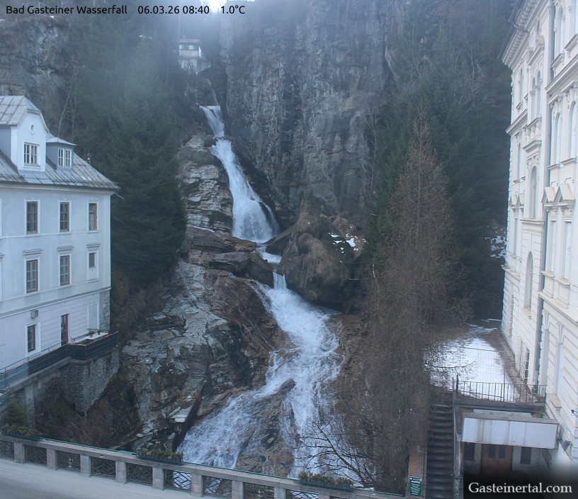 Archiv Foto Webcam Wasserfall in Bad Gastein