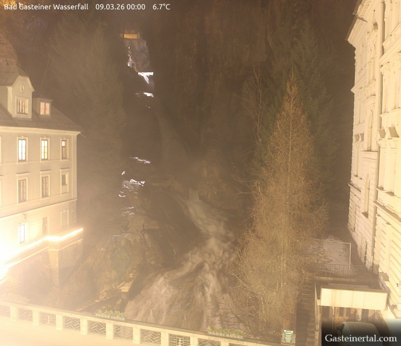 Archiv Foto Webcam Wasserfall in Bad Gastein