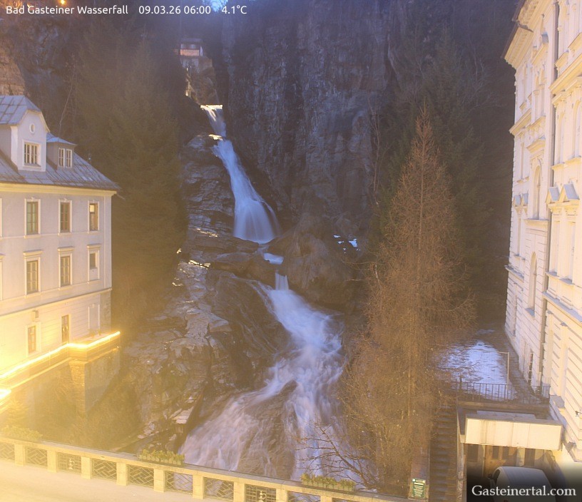 Archiv Foto Webcam Wasserfall in Bad Gastein