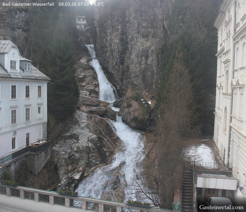 Archiv Foto Webcam Wasserfall in Bad Gastein