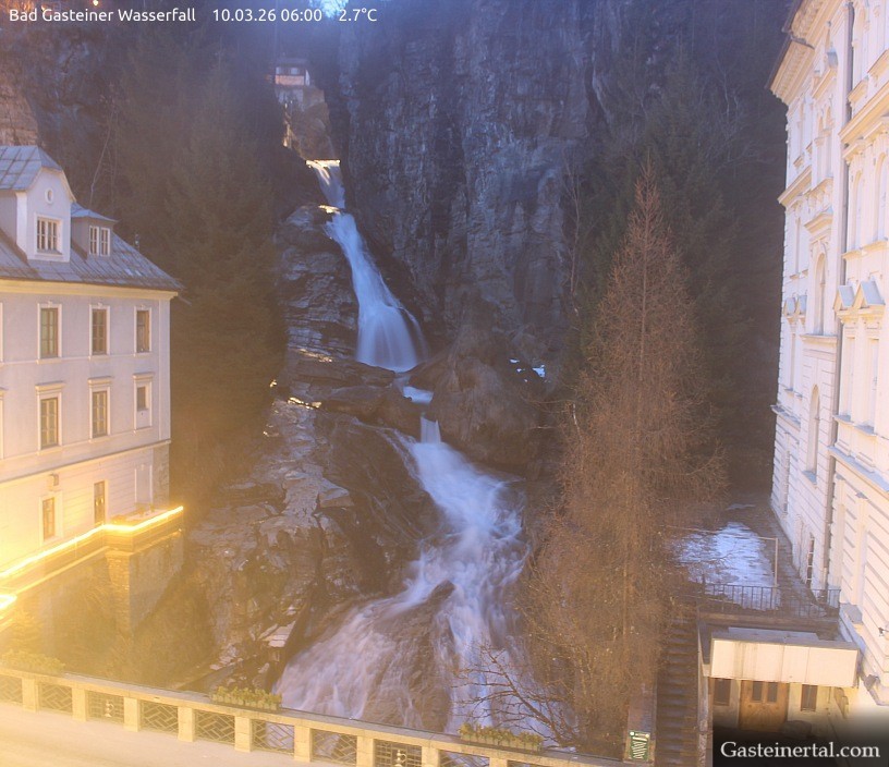 Archiv Foto Webcam Wasserfall in Bad Gastein