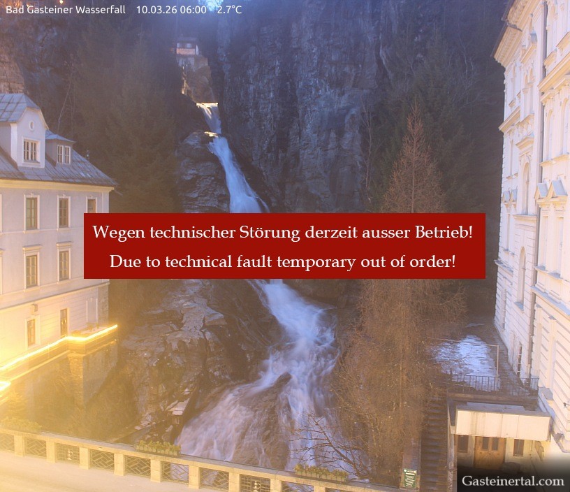 Archiv Foto Webcam Wasserfall in Bad Gastein
