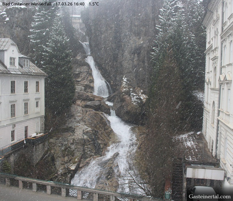 Archiv Foto Webcam Wasserfall in Bad Gastein