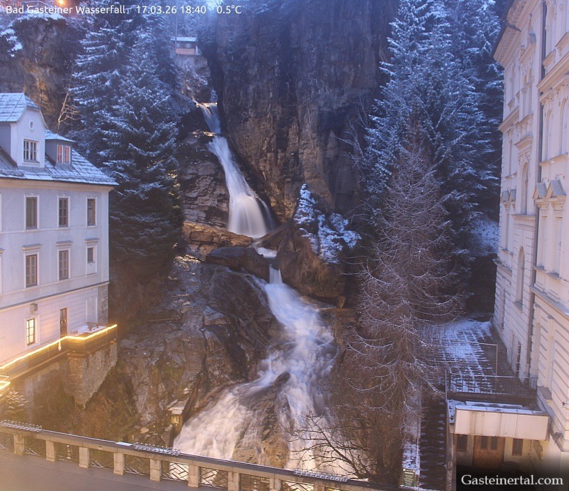 Archiv Foto Webcam Wasserfall in Bad Gastein