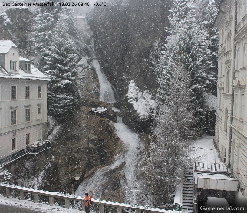 Archived image Webcam Waterfall in Bad Gastein
