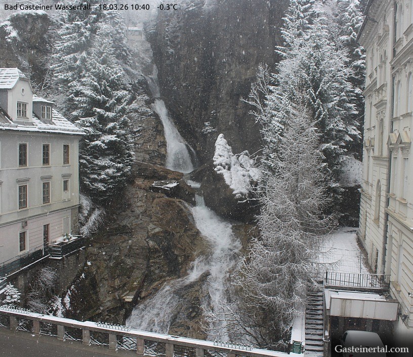 Archived image Webcam Waterfall in Bad Gastein