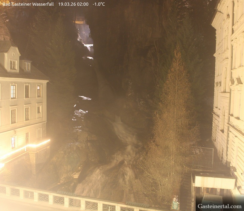 Archiv Foto Webcam Wasserfall in Bad Gastein