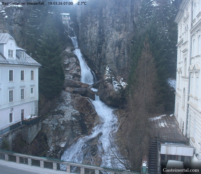 Archiv Foto Webcam Wasserfall in Bad Gastein