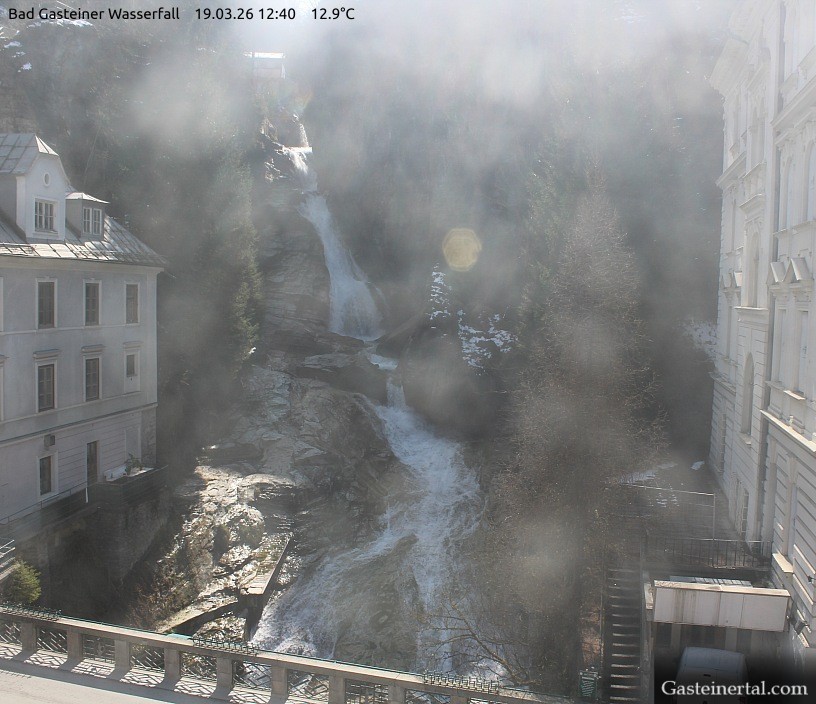 Archiv Foto Webcam Wasserfall in Bad Gastein