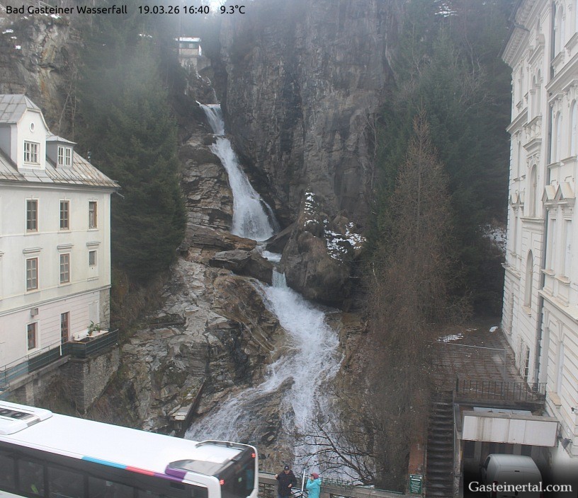 Archiv Foto Webcam Wasserfall in Bad Gastein