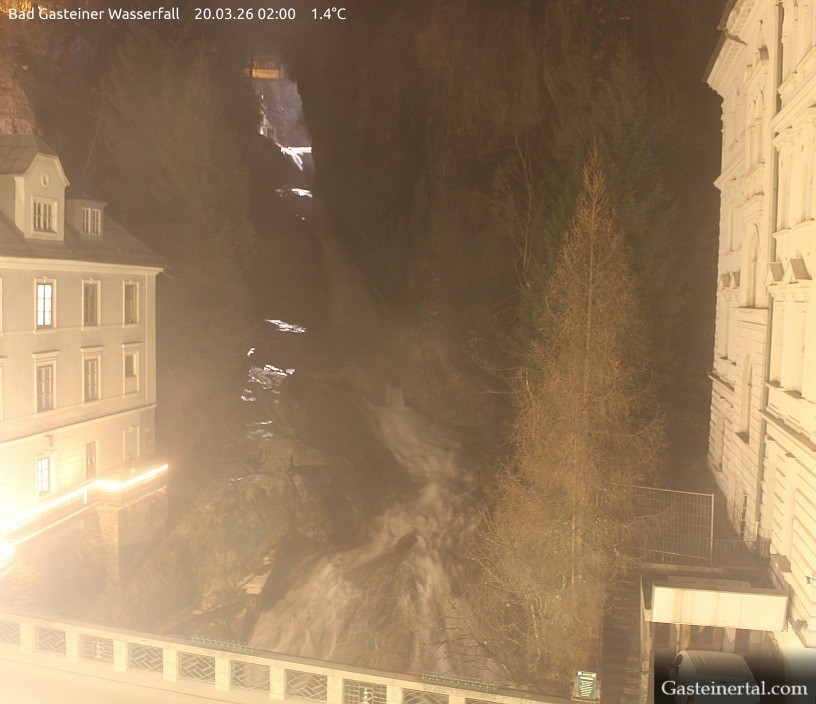 Archiv Foto Webcam Wasserfall in Bad Gastein