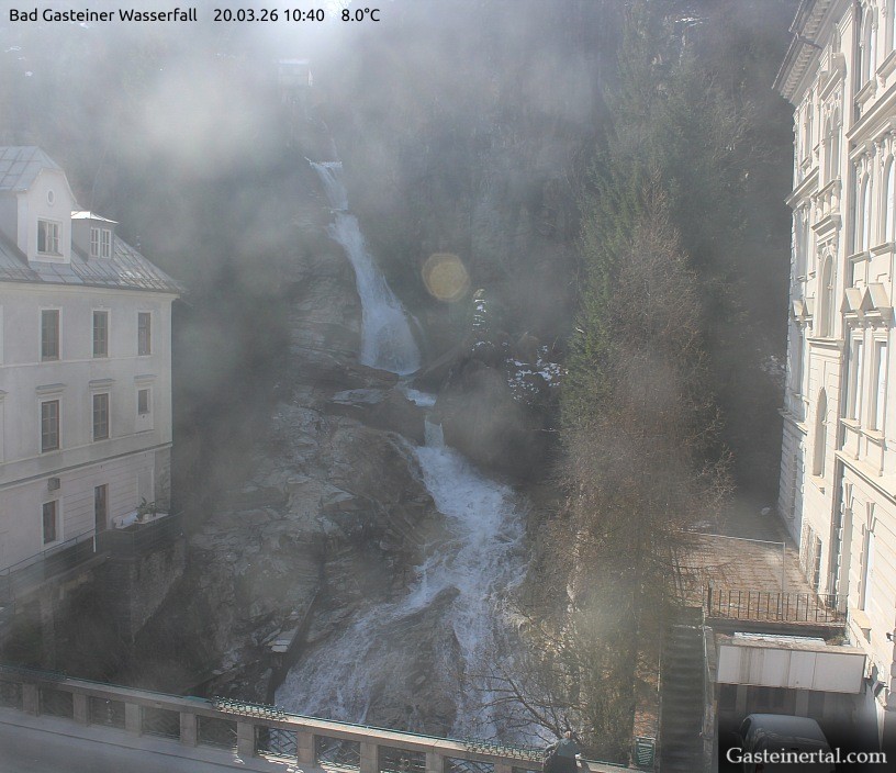 Archived image Webcam Waterfall in Bad Gastein