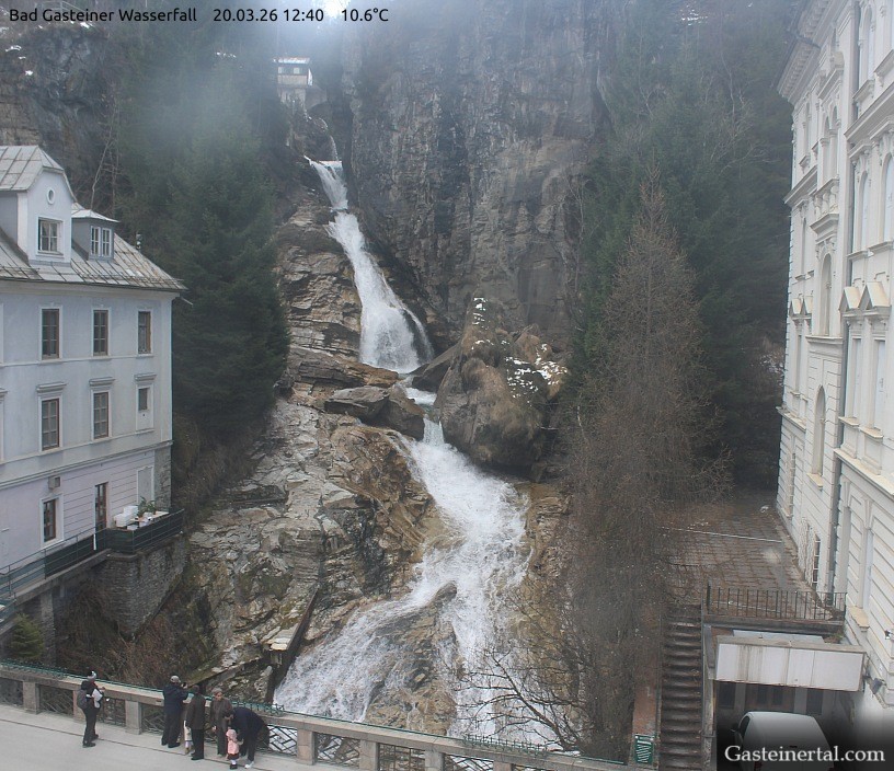 Archived image Webcam Waterfall in Bad Gastein