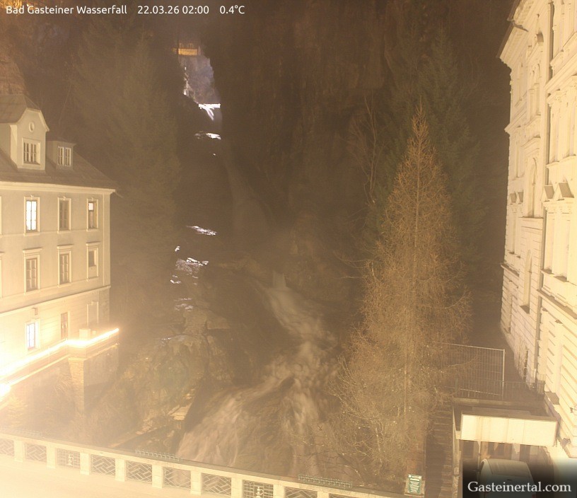 Archived image Webcam Waterfall in Bad Gastein