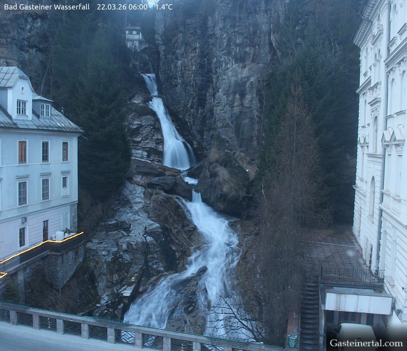 Archived image Webcam Waterfall in Bad Gastein