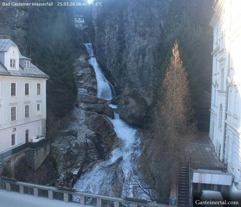 Archiv Foto Webcam Wasserfall in Bad Gastein