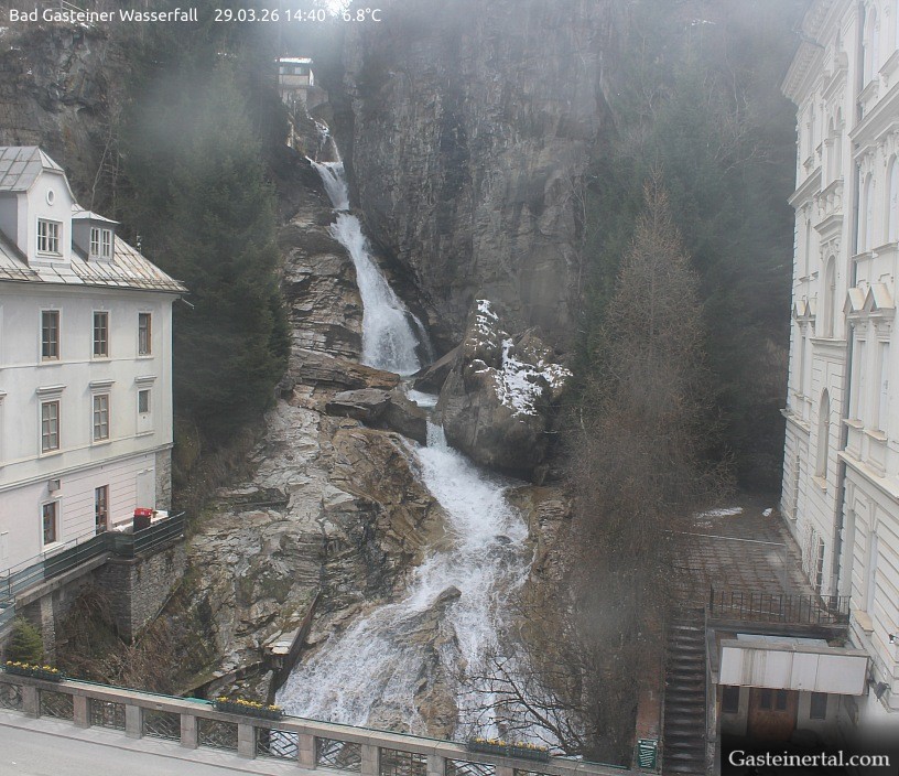 Archiv Foto Webcam Wasserfall in Bad Gastein