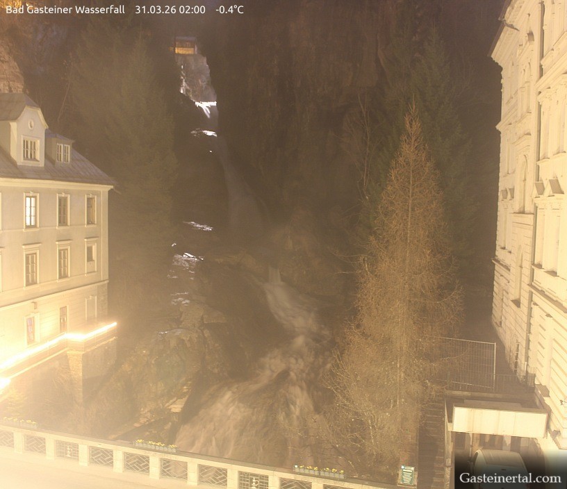 Archived image Webcam Waterfall in Bad Gastein