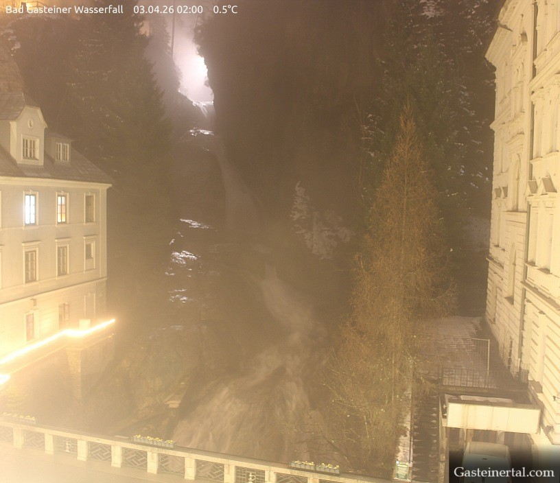 Archived image Webcam Waterfall in Bad Gastein