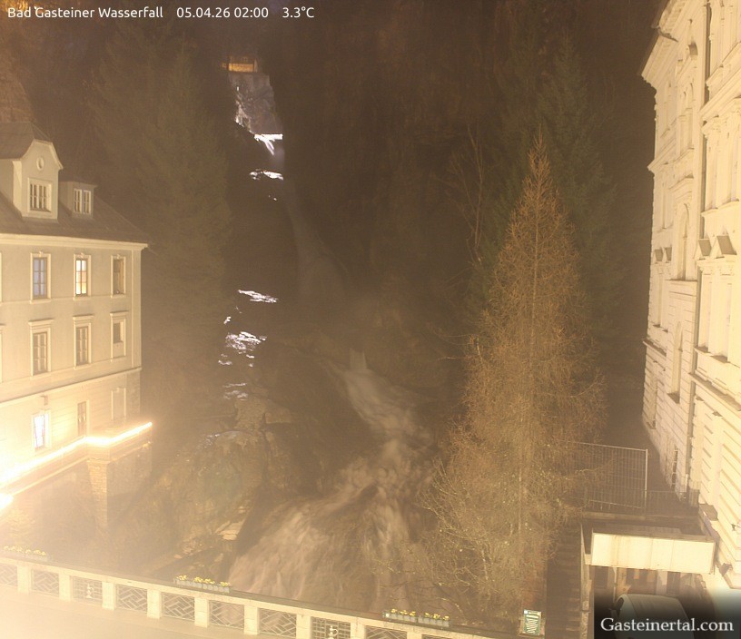 Archived image Webcam Waterfall in Bad Gastein