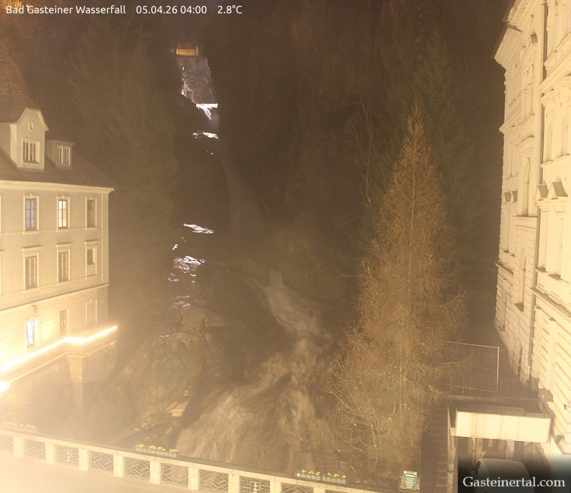 Archived image Webcam Waterfall in Bad Gastein