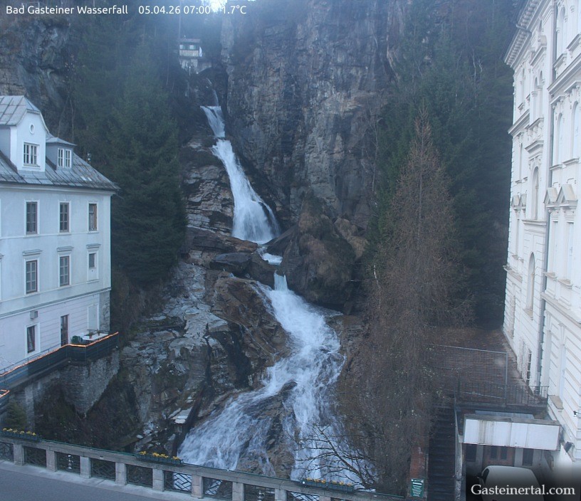 Archived image Webcam Waterfall in Bad Gastein