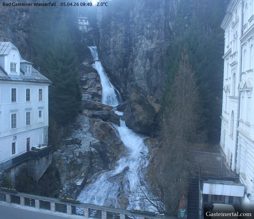 Archived image Webcam Waterfall in Bad Gastein
