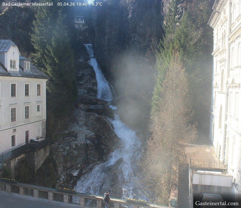 Archived image Webcam Waterfall in Bad Gastein