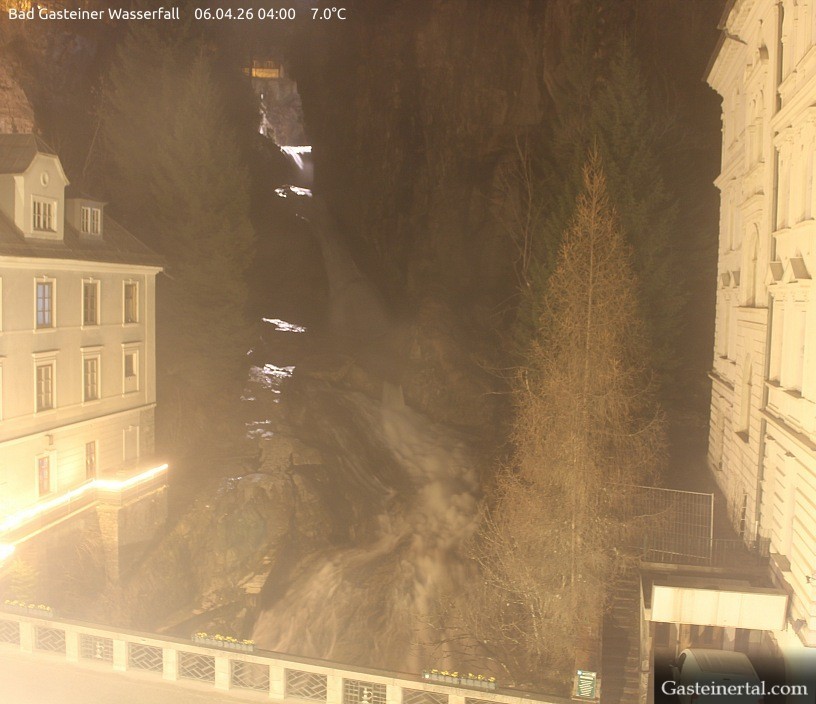 Archived image Webcam Waterfall in Bad Gastein