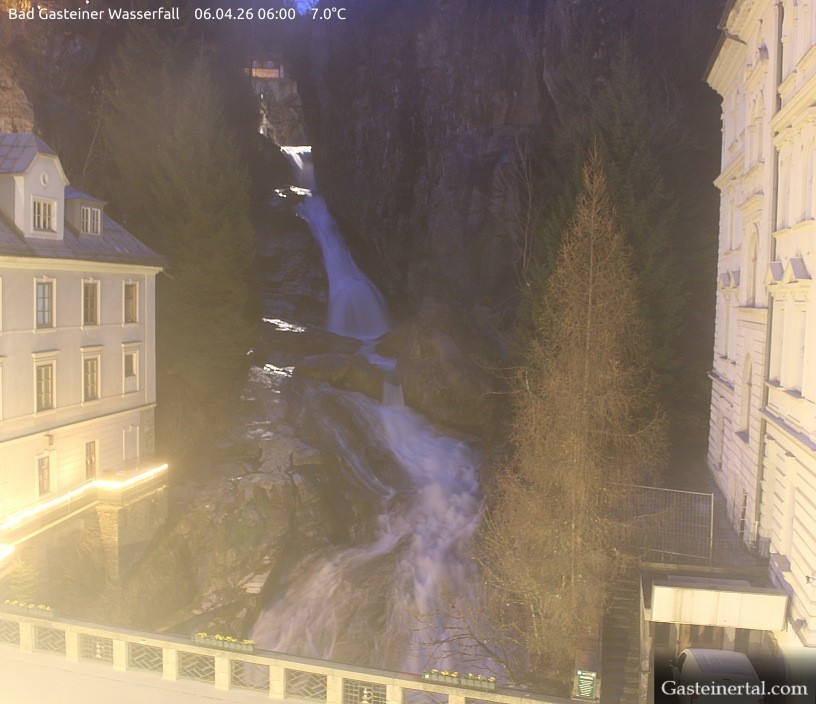 Archived image Webcam Waterfall in Bad Gastein