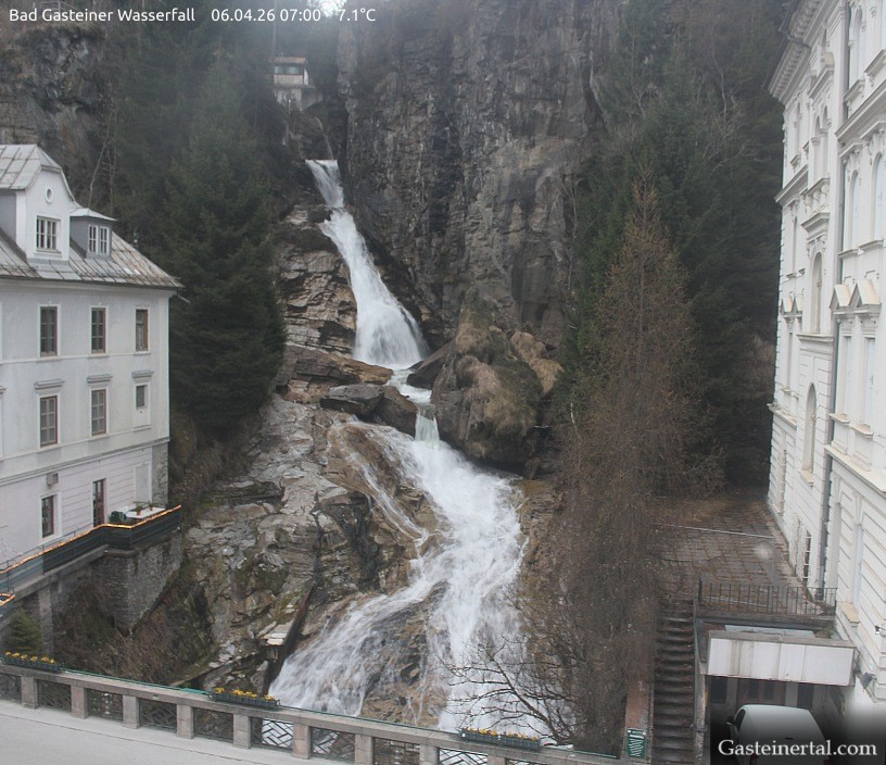 Archived image Webcam Waterfall in Bad Gastein