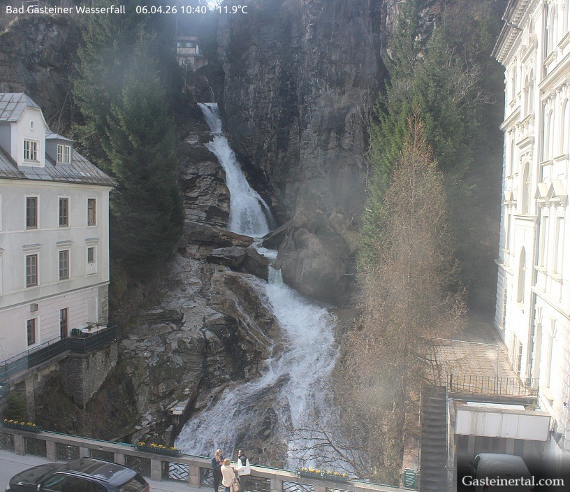 Archived image Webcam Waterfall in Bad Gastein