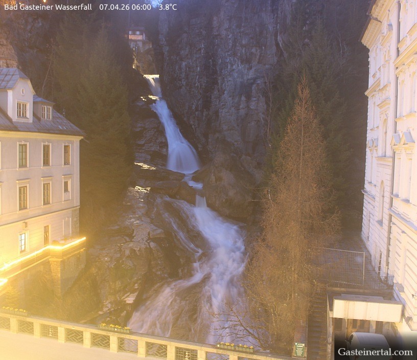 Archived image Webcam Waterfall in Bad Gastein