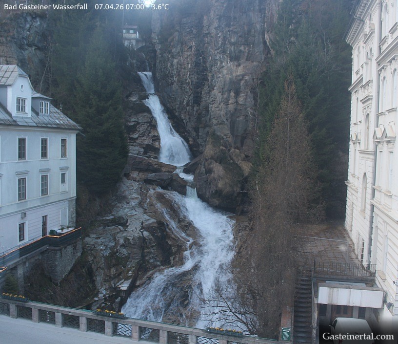 Archived image Webcam Waterfall in Bad Gastein