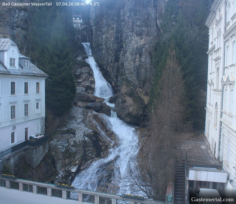 Archived image Webcam Waterfall in Bad Gastein