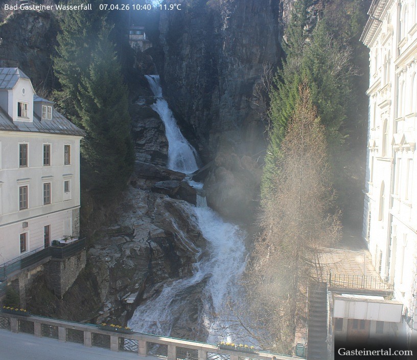 Archived image Webcam Waterfall in Bad Gastein