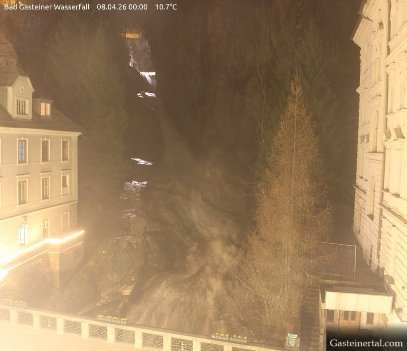 Archived image Webcam Waterfall in Bad Gastein