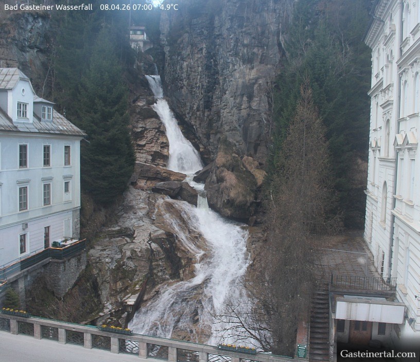 Archived image Webcam Waterfall in Bad Gastein