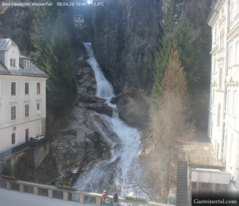 Archived image Webcam Waterfall in Bad Gastein