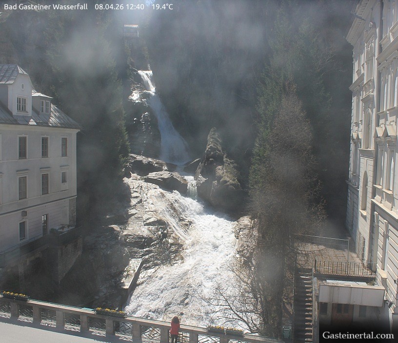 Archived image Webcam Waterfall in Bad Gastein
