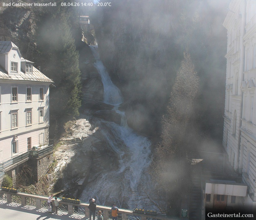 Archived image Webcam Waterfall in Bad Gastein