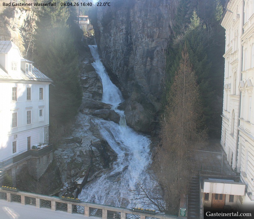 Archived image Webcam Waterfall in Bad Gastein