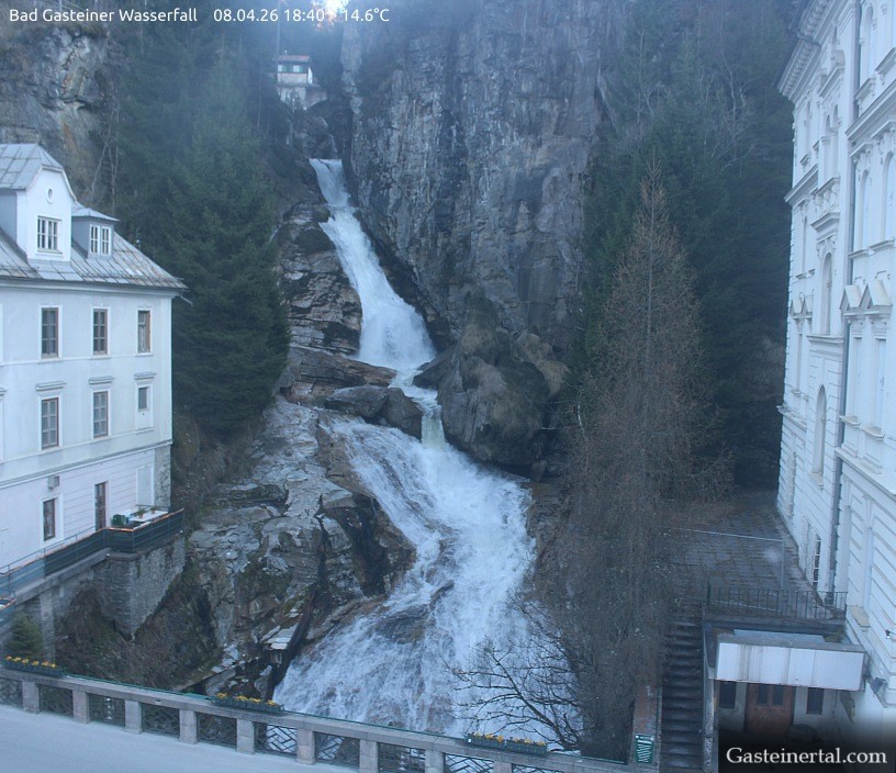 Archived image Webcam Waterfall in Bad Gastein