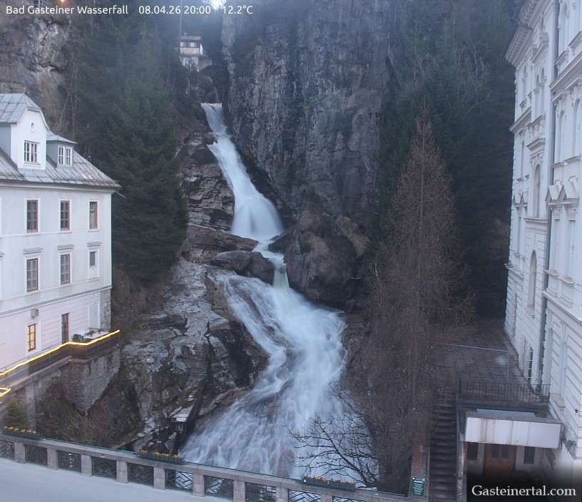 Archived image Webcam Waterfall in Bad Gastein
