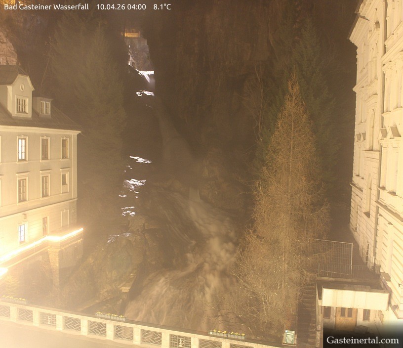 Archived image Webcam Waterfall in Bad Gastein