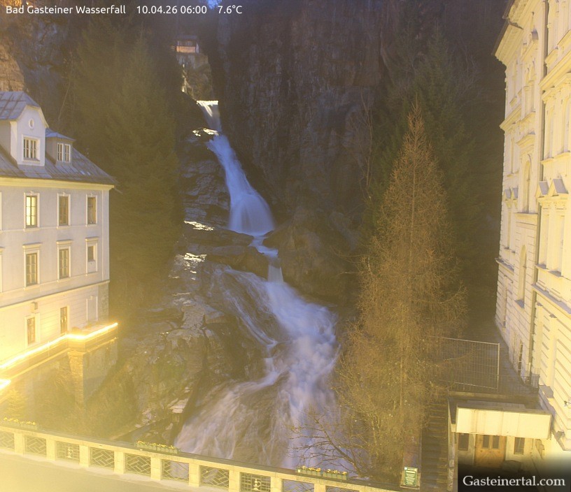Archived image Webcam Waterfall in Bad Gastein