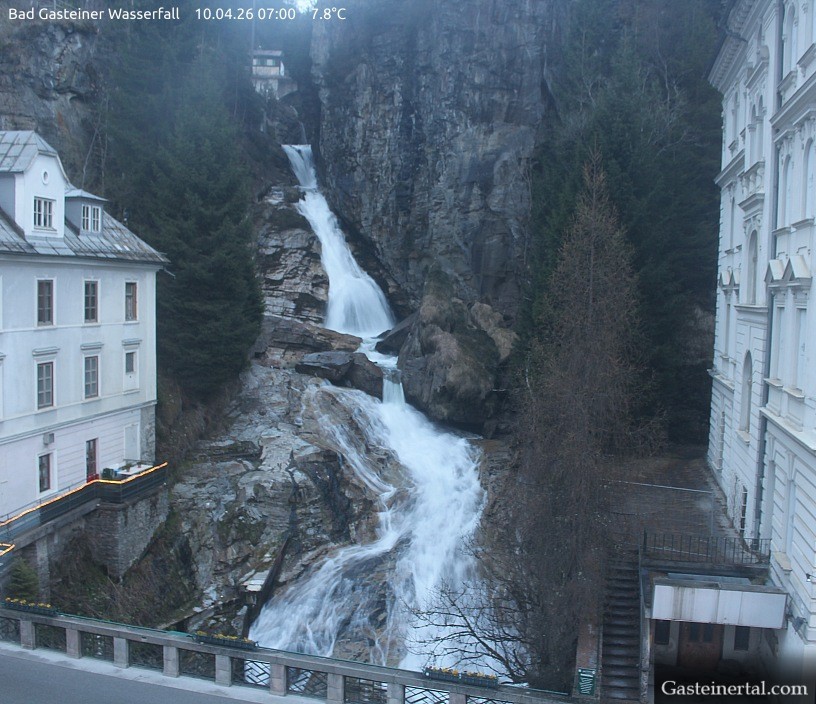 Archived image Webcam Waterfall in Bad Gastein