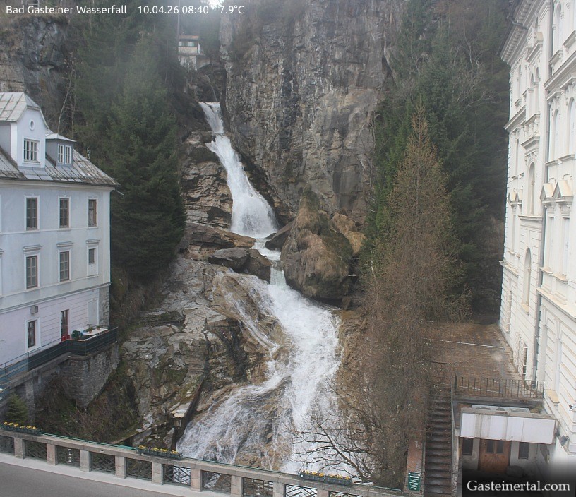 Archived image Webcam Waterfall in Bad Gastein