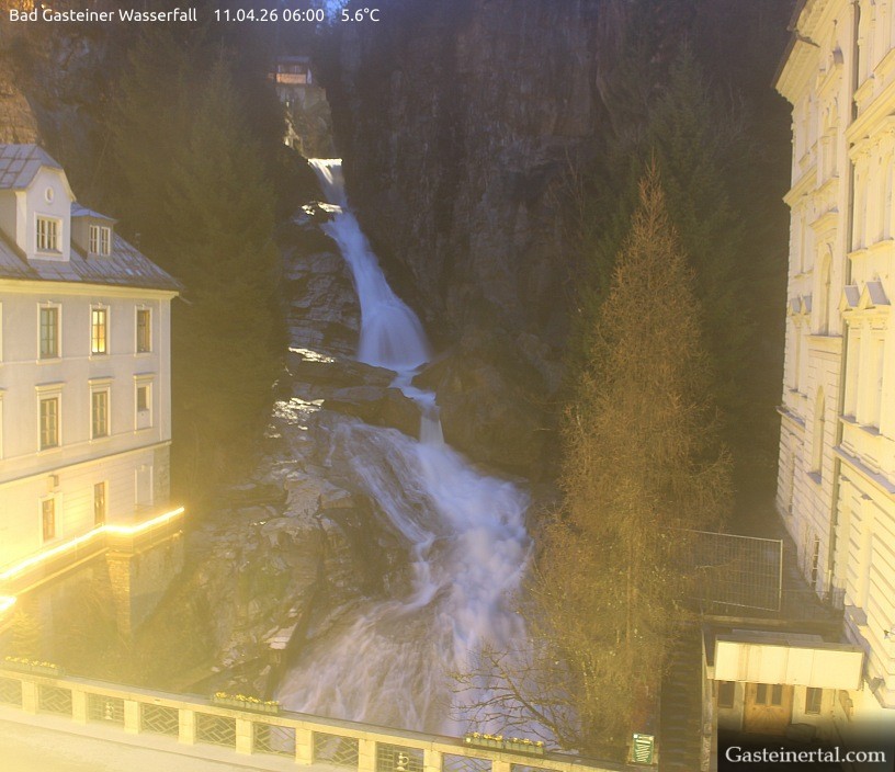 Archiv Foto Webcam Wasserfall in Bad Gastein